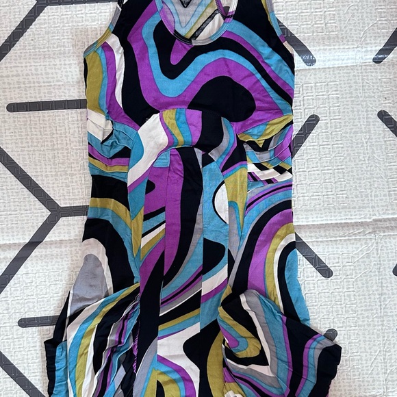 Color block abstract pattern Dress - Picture 1 of 3